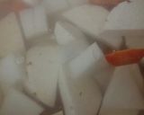 里芋とワカメの味噌汁作り方4写真