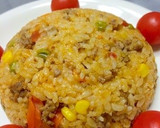簡単！炊飯器でミートソース炊き込みピラフ作り方26写真