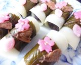 桜舞うリアル桜餅作り方16写真