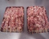 普通の家庭で手際よく焼き鳥を60本出す！作り方1写真