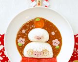 デコカレー☆鏡餅風ひつじカレーキャラ弁も作り方11写真