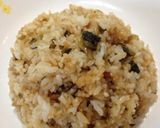 焦がしバター醤油の野沢菜炒飯作り方4写真