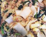 白菜と豚挽肉の濃く旨味噌炒め作り方5写真
