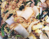 白菜と豚挽肉の濃く旨味噌炒め作り方5写真