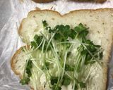 焼き豚とかいわれのサンドイッチ作り方2写真