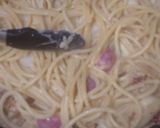 春の七草❤︎ブカティーニパスタ作り方7写真