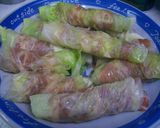 ♪豚薄切り肉とキャベツのくるくる巻き♪作り方3写真