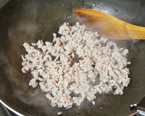 簡単☆かぼちゃのひき肉オイスターあんかけ作り方3写真