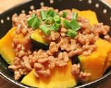 簡単☆かぼちゃのひき肉オイスターあんかけ作り方6写真