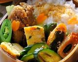 お弁当おかず＠梅干しと三つ葉の玉子焼き作り方8写真