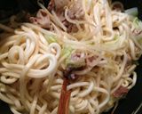 簡単！ケンミンショーの味噌焼きうどん作り方8写真