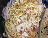 ハムきのこのクリームパスタ作り方7写真