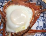 金時にんじんの巣ごもり卵(焼き豚入り)作り方7写真