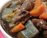圧力鍋でトロ～♪牛すじ蒟蒻のオイソ煮込み作り方5写真