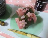 桜舞うリアル桜餅作り方17写真