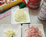 簡単！1番おいしい♡トマトソースパスタ作り方1写真