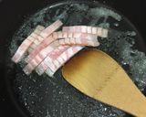 ベーコンとしいたけのバター醤油パスタ作り方3写真