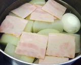 大根とベーコンの煮物作り方2写真