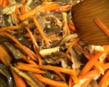 たっぷり人参とこんにゃく竹輪の牛しぐれ煮作り方5写真