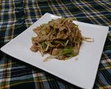 ネギと豚とニラの炒め作り方9写真