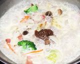でんせつの冬野菜の味噌クリームパスタ作り方3写真