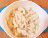離乳食*中期〜♡かぼちゃナーラうどん作り方1写真