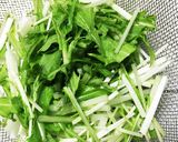 ★濃厚★水菜のごまマヨ明太和え作り方2写真
