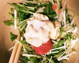 ★濃厚★水菜のごまマヨ明太和え作り方4写真