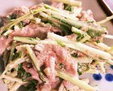 ★濃厚★水菜のごまマヨ明太和え作り方5写真