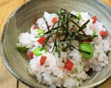 カリ梅の枝豆しそごはん♡作り方4写真