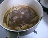 簡単一品♪ 牛肉 ごぼう 油揚げの 煮物作り方4写真