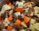 母の味‥ 薄切り肉のシンプル シチュー作り方3写真
