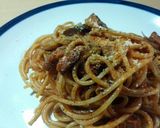 ベーコンと茄子の簡単！トマトソースパスタ作り方8写真