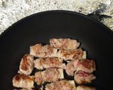 餅の肉巻き焼肉のタレからめ作り方2写真