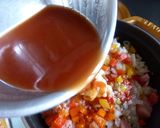 ストウブ１８でチキンライス作り方7写真