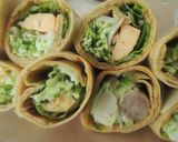 パンケーキmix でサラダロール作り方7写真
