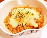 離乳食後期☆簡単ケチャップライスドリア作り方6写真
