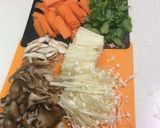 鶏団子ときのこの鍋作り方4写真