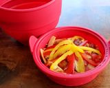 電子レンジでハンバーグライス作り方3写真