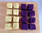 さつまいも消費☆スクエア2色の芋きんつば作り方7写真