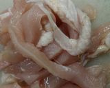 高野豆腐ととりむね肉のこってり炒め作り方3写真