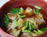 残ったお餅で☆餅入りワンタンスープ作り方7写真