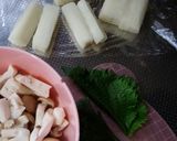 大絶賛！麻婆豆腐の素でお餅の豚肉巻き♪作り方1写真