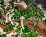 豆苗炒め作り方3写真