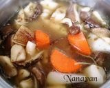 無塩料理☆根菜ときのこの生姜豆乳スープ作り方4写真
