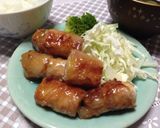 風邪予防☆簡単美味しくヘルシー肉巻きネギ作り方8写真