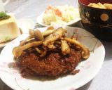 和風の味付きハンバーグ(お弁当に！)作り方5写真