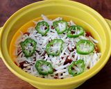 レンジで簡単！キムチ入りおもちーズ作り方5写真