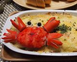 餅入り蟹の豆乳みそのデコグラタン作り方6写真