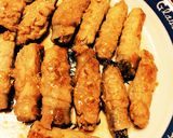 お弁当にも！なすのめんつゆ豚肉巻き作り方4写真